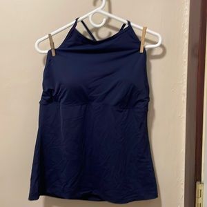 Navy athleta tankini xl